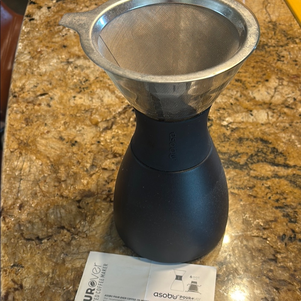 Asobu Black Pour Over Coffee Maker